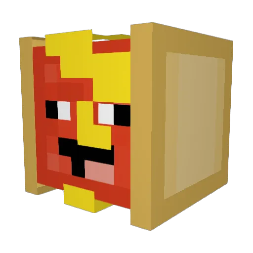 Dodgeballer1 Minecraft avatar head, 3D render