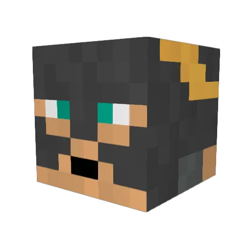 Dodgey33 Minecraft avatar head, 3D render