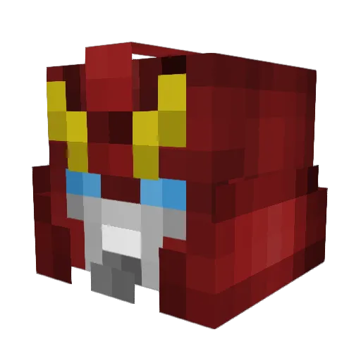 Dodgimus Minecraft avatar head, 3D render