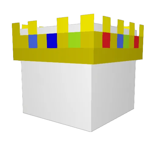 DodgyLive Minecraft avatar head, 3D render