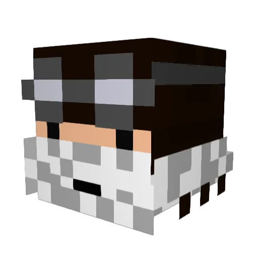 Dodgyr Minecraft avatar head, 3D render