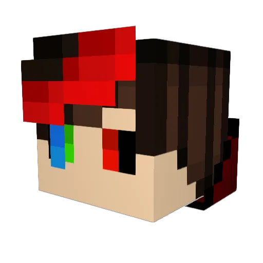 Dodich_24 Minecraft avatar head, 3D render