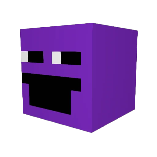 Dodidan4real Minecraft avatar head, 3D render