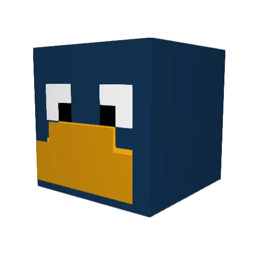 Dodiscool1 Minecraft avatar head, 3D render
