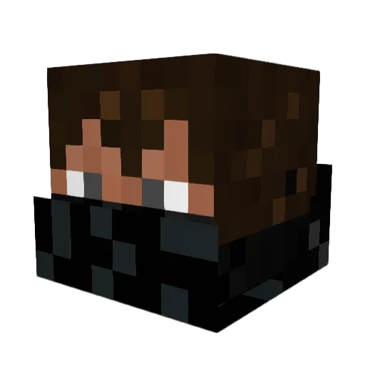 Dodo1200 Minecraft avatar head, 3D render