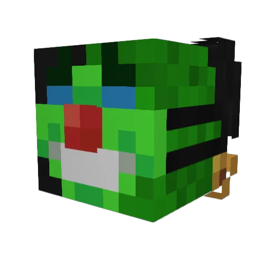 DodoGentleman Minecraft avatar head, 3D render