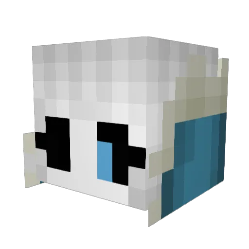 Dodohero111 Minecraft avatar head, 3D render