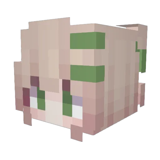 Dodongo Minecraft avatar head, 3D render