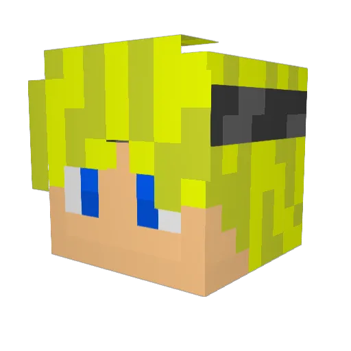 Doduu_mp4 Minecraft avatar head, 3D render