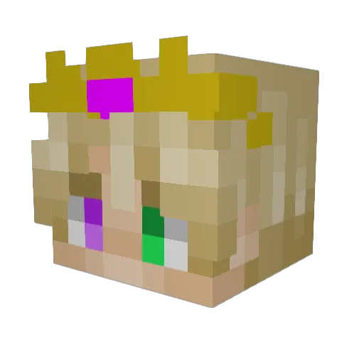 DoeMaarGaming12 Minecraft avatar head, 3D render