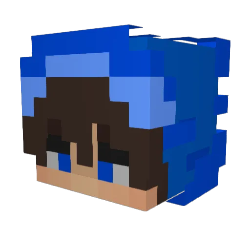Doe_19 Minecraft avatar head, 3D render