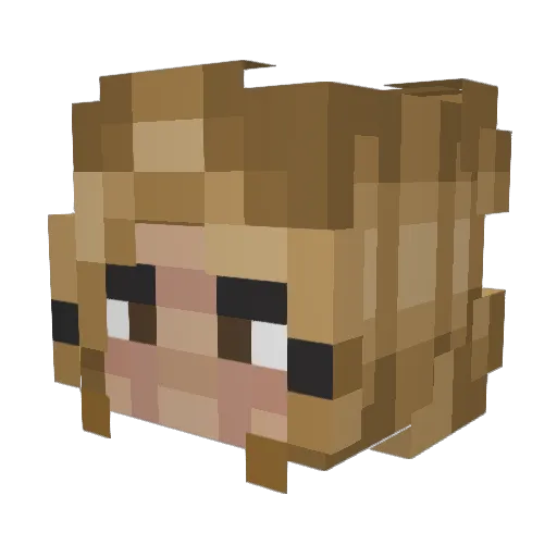 Doemyyy Minecraft avatar head, 3D render