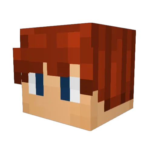 DoesJellyKing Minecraft avatar head, 3D render