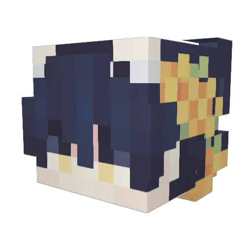 DoesTheTrick Minecraft avatar head, 3D render