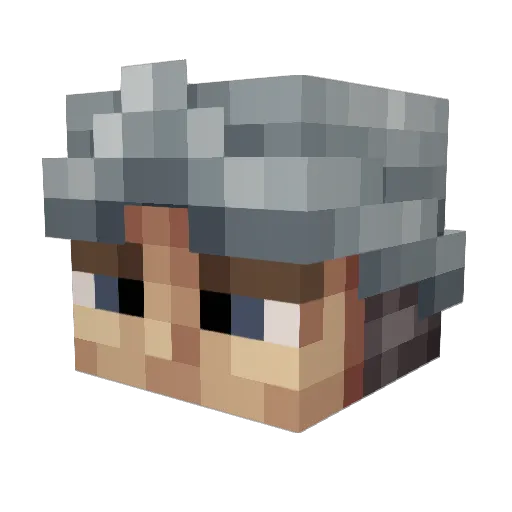 Doesel1000 Minecraft avatar head, 3D render