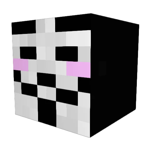 Doesfer Minecraft avatar head, 3D render