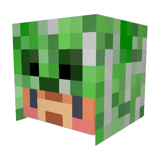 Doest Minecraft avatar head, 3D render