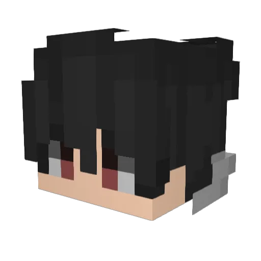Doffam1n Minecraft avatar head, 3D render