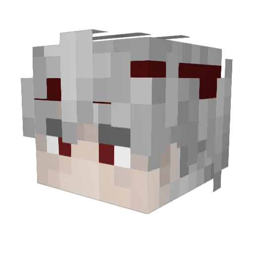 Doffamin Minecraft avatar head, 3D render