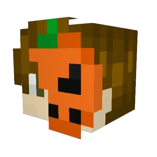 Doffguy Minecraft avatar head, 3D render