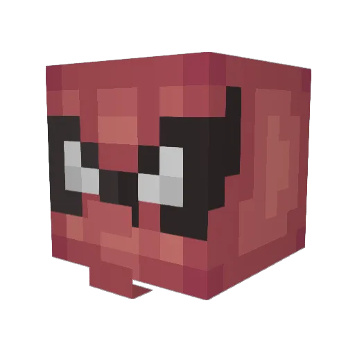 Dofilus Minecraft avatar head, 3D render