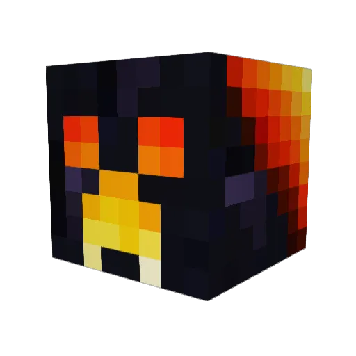 Dofis Minecraft avatar head, 3D render