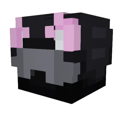 Dog1ko Minecraft avatar head, 3D render