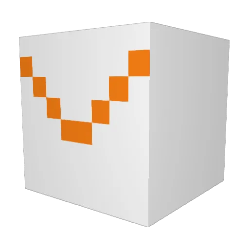 Dog1n Minecraft avatar head, 3D render