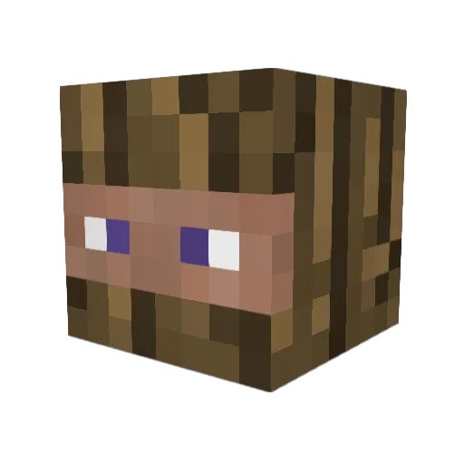 Dog67g Minecraft avatar head, 3D render