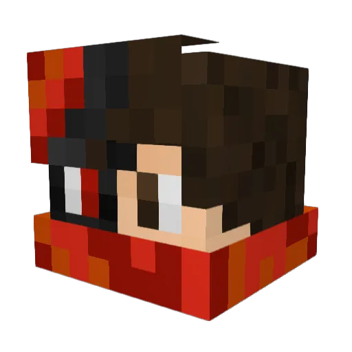 DogChamp84 Minecraft avatar head, 3D render
