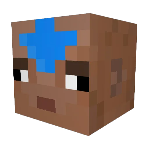DogDat Minecraft avatar head, 3D render