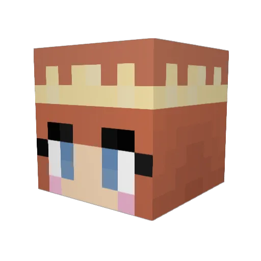 DogGirl_707 Minecraft avatar head, 3D render