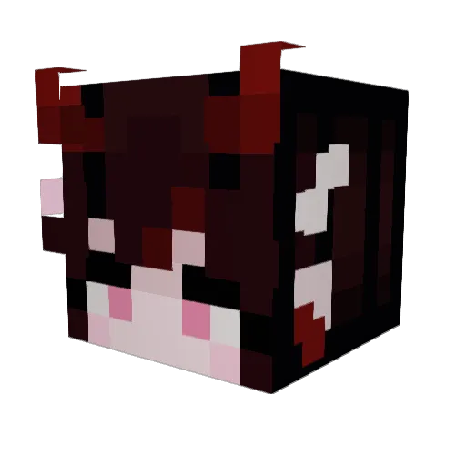 DogGo54 Minecraft avatar head, 3D render