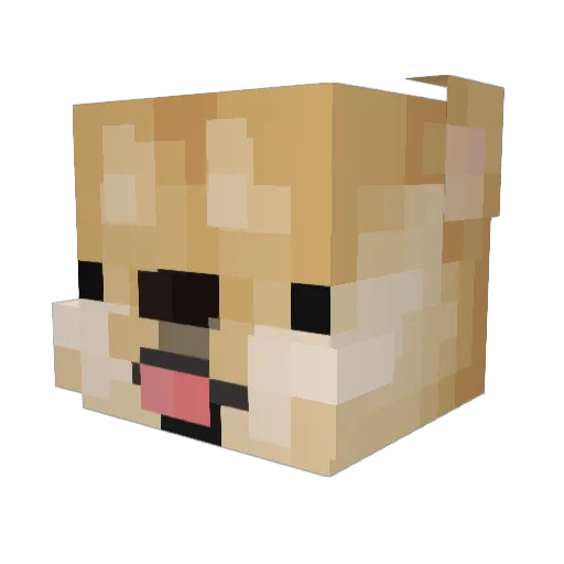 DogLezyy Minecraft avatar head, 3D render