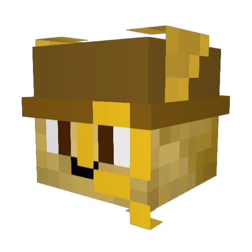 DogLover10112 Minecraft avatar head, 3D render