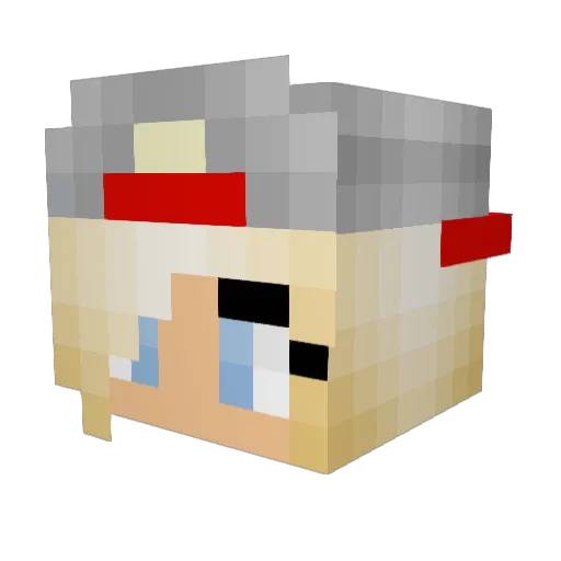 DogLover4444 Minecraft avatar head, 3D render