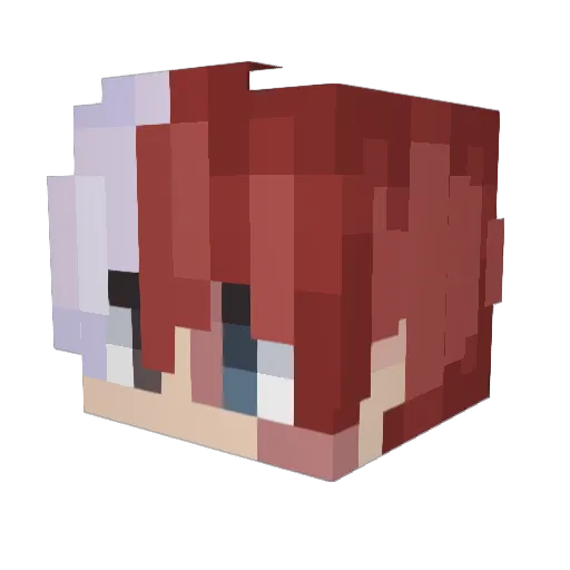 DogLoverTri787 Minecraft avatar head, 3D render