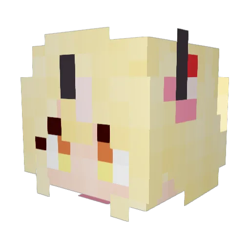 DogMan233 Minecraft avatar head, 3D render
