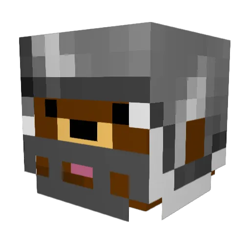 DogOfTheGalaxy Minecraft avatar head, 3D render