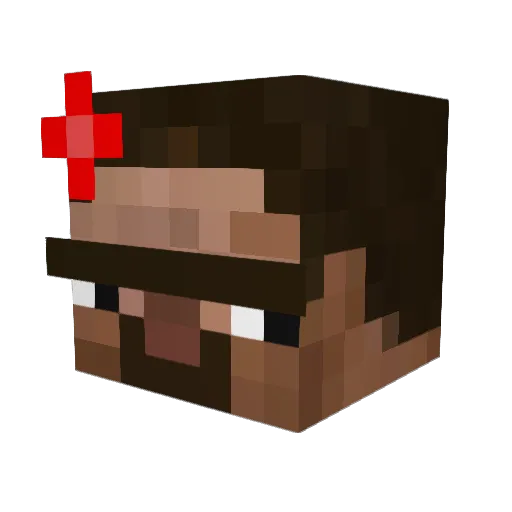DogSushi69 Minecraft avatar head, 3D render