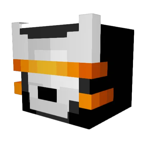 DogTM Minecraft avatar head, 3D render
