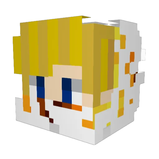 Dog_YogurT Minecraft avatar head, 3D render