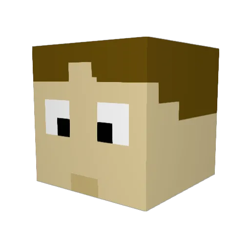 Dog_is_good Minecraft avatar head, 3D render