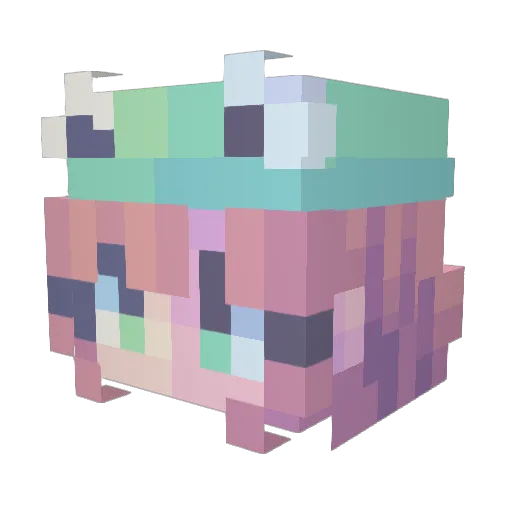 Dog_owner Minecraft avatar head, 3D render