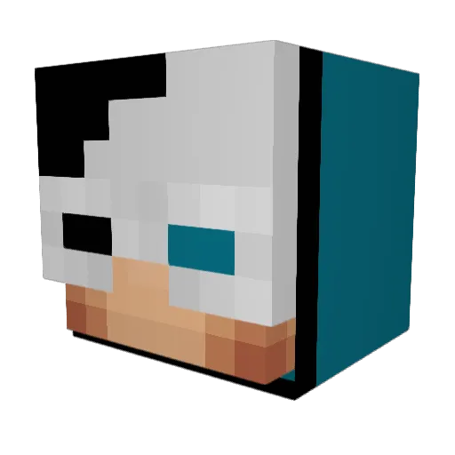 Dogan_TR Minecraft avatar head, 3D render