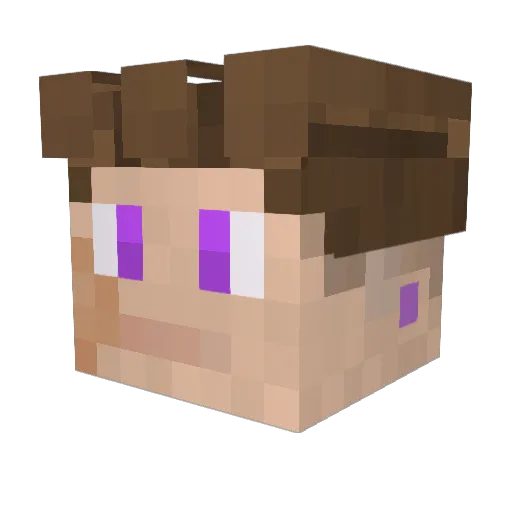 Dogbyte202 Minecraft avatar head, 3D render