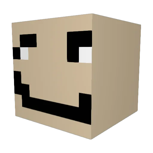 DogeBall47 Minecraft avatar head, 3D render