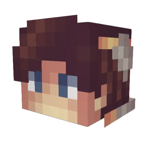 DogeLoser Minecraft avatar head, 3D render