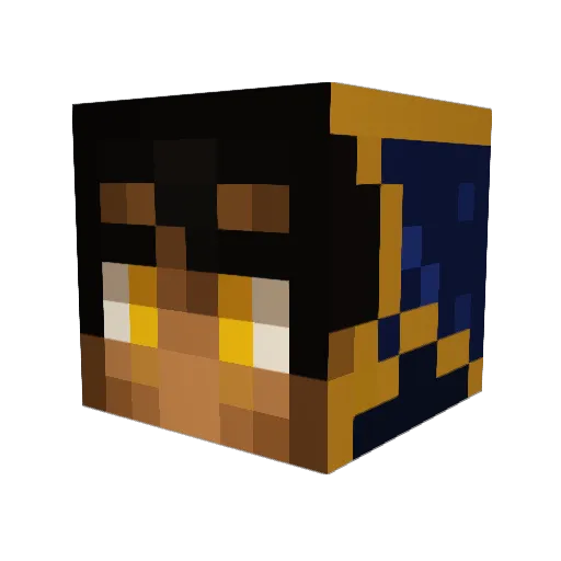 DogeatdogGK Minecraft avatar head, 3D render