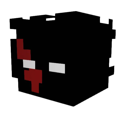 Dogecoin69420 Minecraft avatar head, 3D render